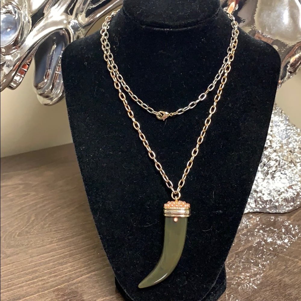 Horn Pendant Necklace